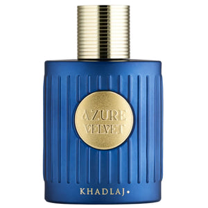 Khadlaj Azure Velvet 100ml bottle and box