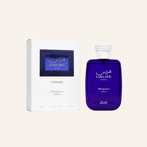 Rasasi Hawas For Him Sapphire box