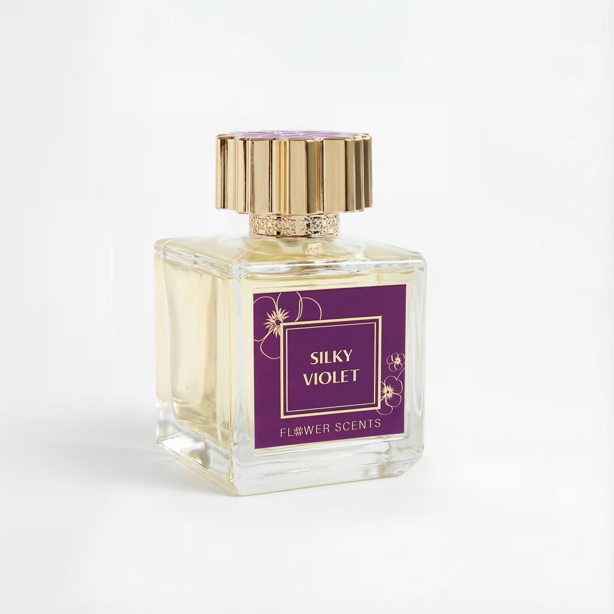 Silky Violet Perfume 65ml side view by Dubai Oud