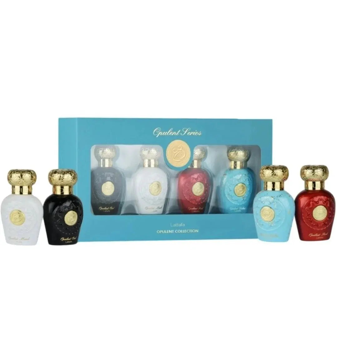 Lattafa Opulent Collection 4 x 25ml gift set with Opulent Dubai, Oud, Musk and Red
