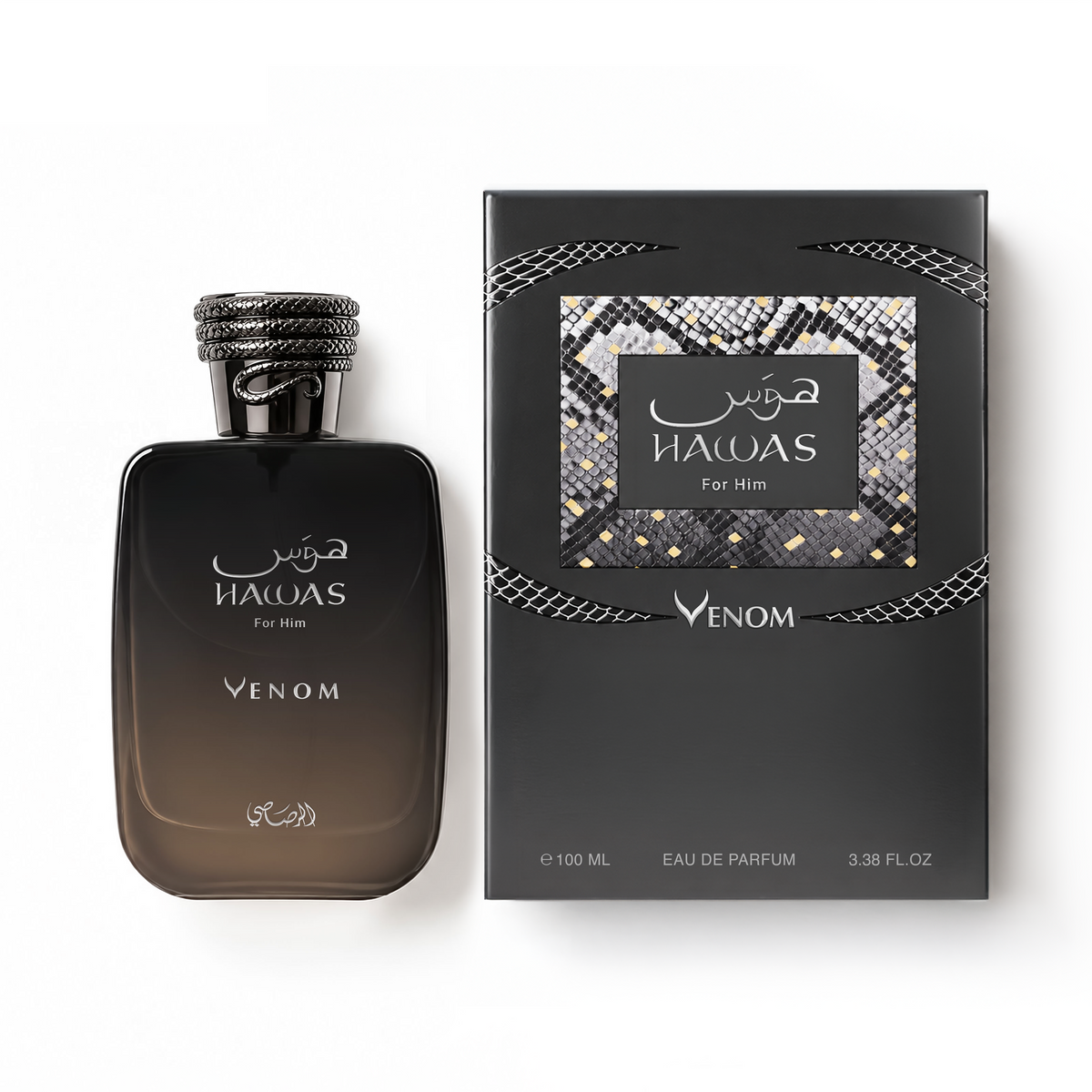 Rasasi Hawas Venom Eau de Parfum 100ml – side view