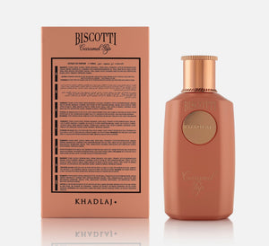 Khadlaj Biscotti Caramel Pop 100ml – bottle detail