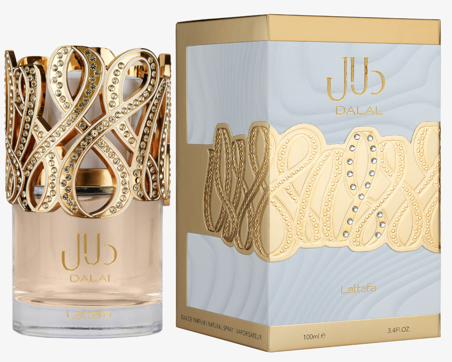 Lattafa Dalal Perfume 100ml Bottle and Packaging
