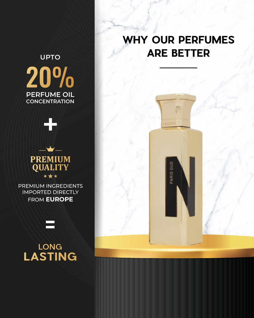 Naseem Paris Oud Aqua Parfum 75ml