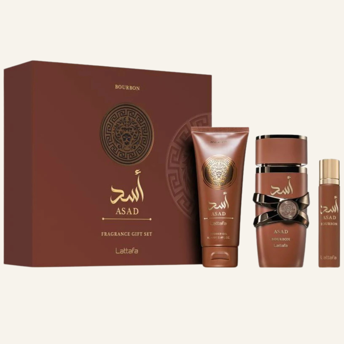 Lattafa Asad Bourbon Gift Set
