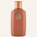 Khadlaj Biscotti Caramel Pop Extrait de Parfum 100ml bottle, Dubai Oud background #f7f3ec