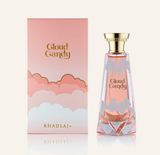 Khadlaj Cloud Candy EDP 100ml with box, Dubai Oud background #f7f3ec