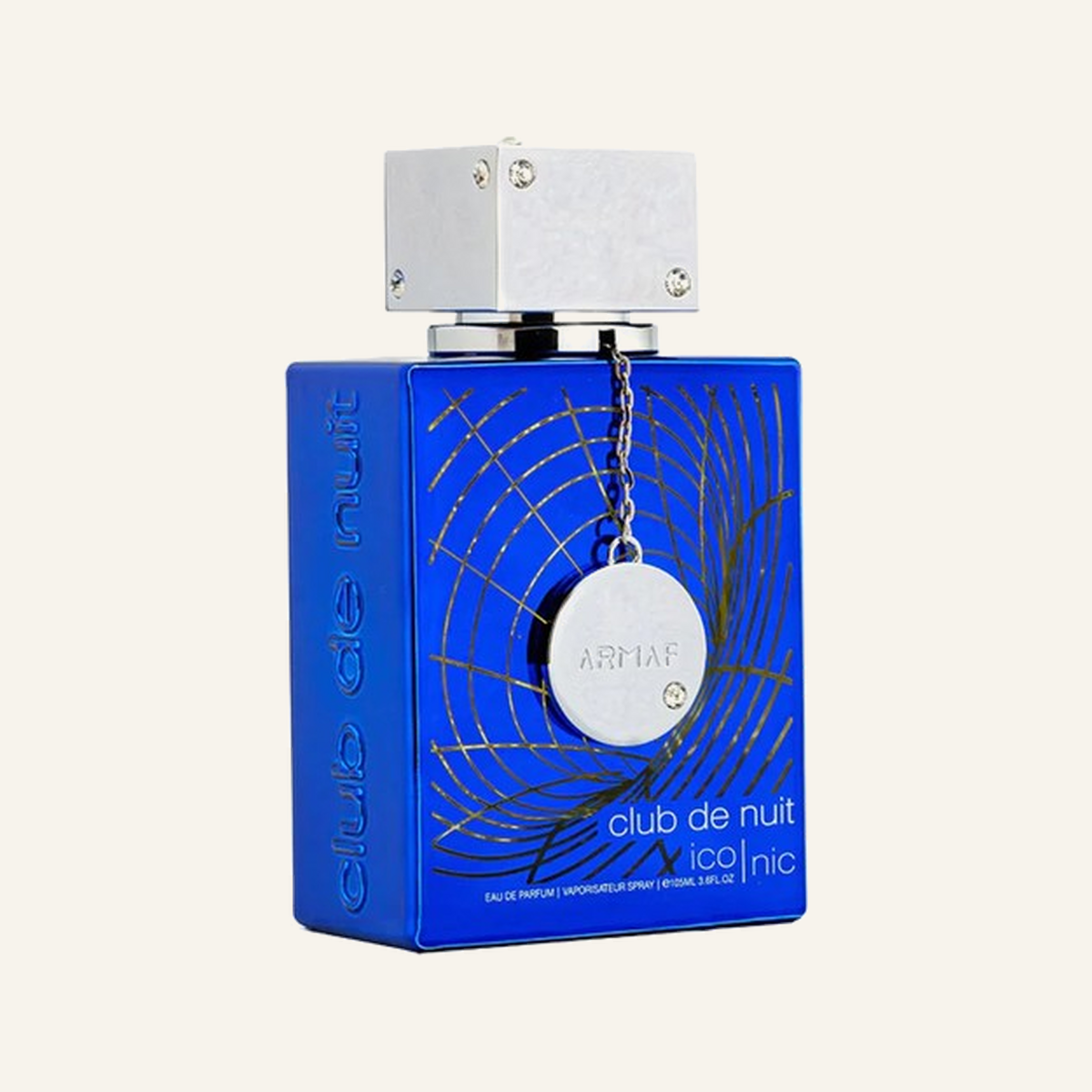 CLUB DE NUIT ICONIC 105ML on cream background