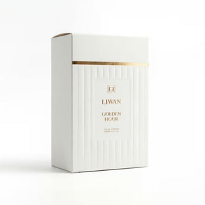 Golden Hour Perfume 100ml luxury packaging by Dubai Oud