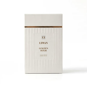 Golden Hour Perfume 100ml box packaging by Dubai Oud