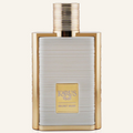 Khadlaj Karus Secret Musk EDP 100ml bottle, Dubai Oud background #f7f3ec