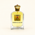 Khadlaj Hareem Al Sultan EDP 75ml perfume bottle on a warm ivory background