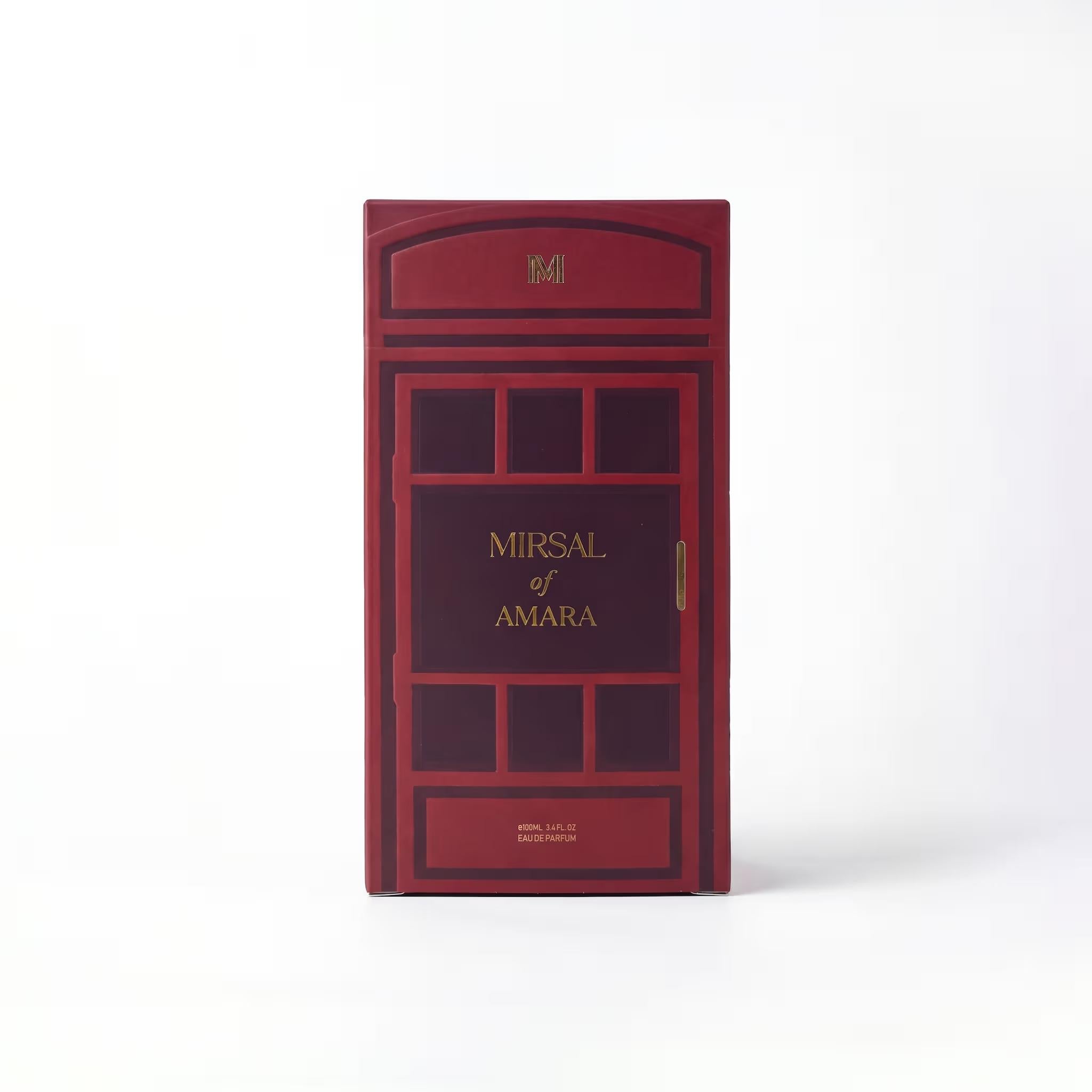 Mirsal of Amara Perfume 100ml box packaging by Dubai Oud