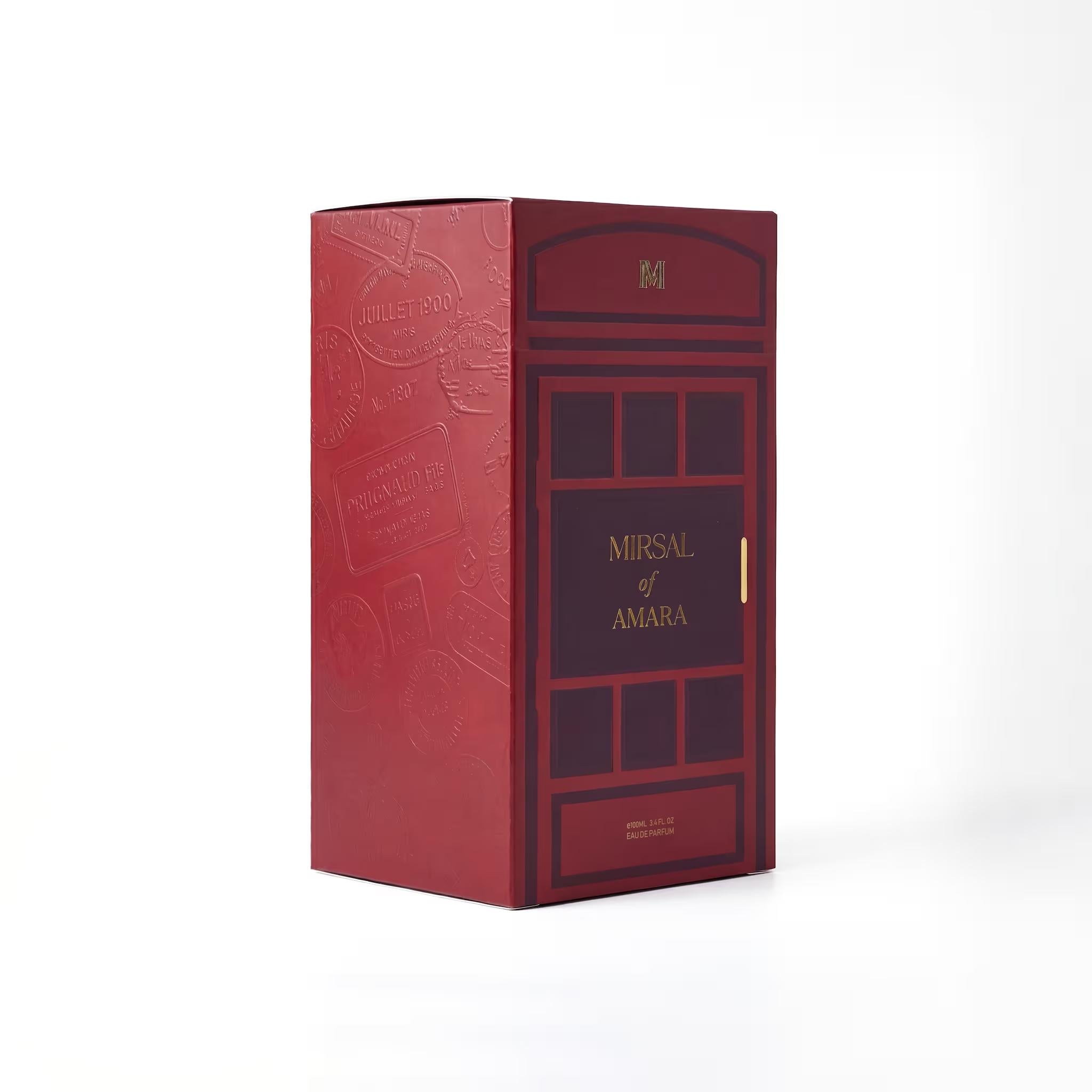 Mirsal of Amara Perfume 100ml luxury packaging by Dubai Oud