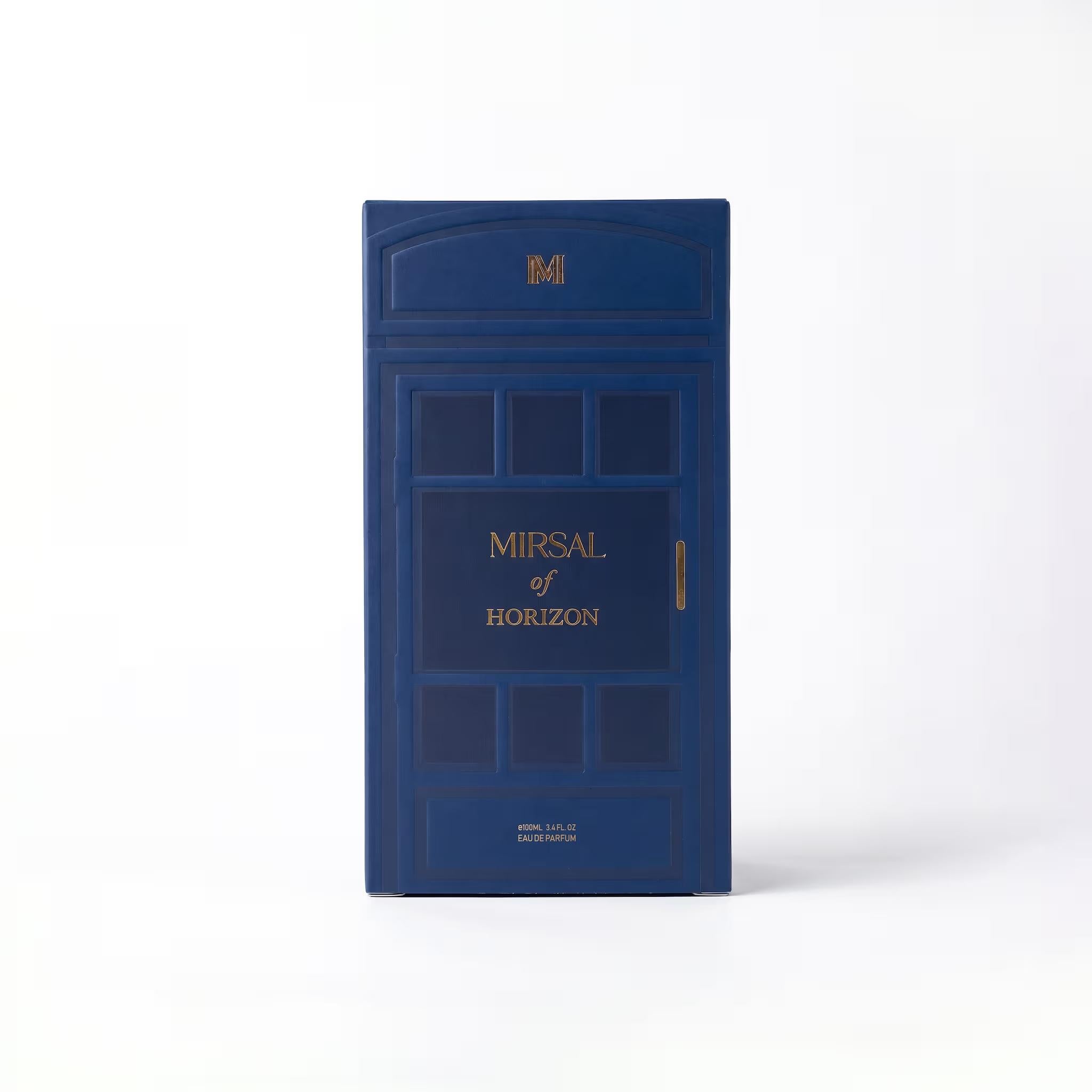 Mirsal of Horizon Perfume 100ml box packaging by Dubai Oud