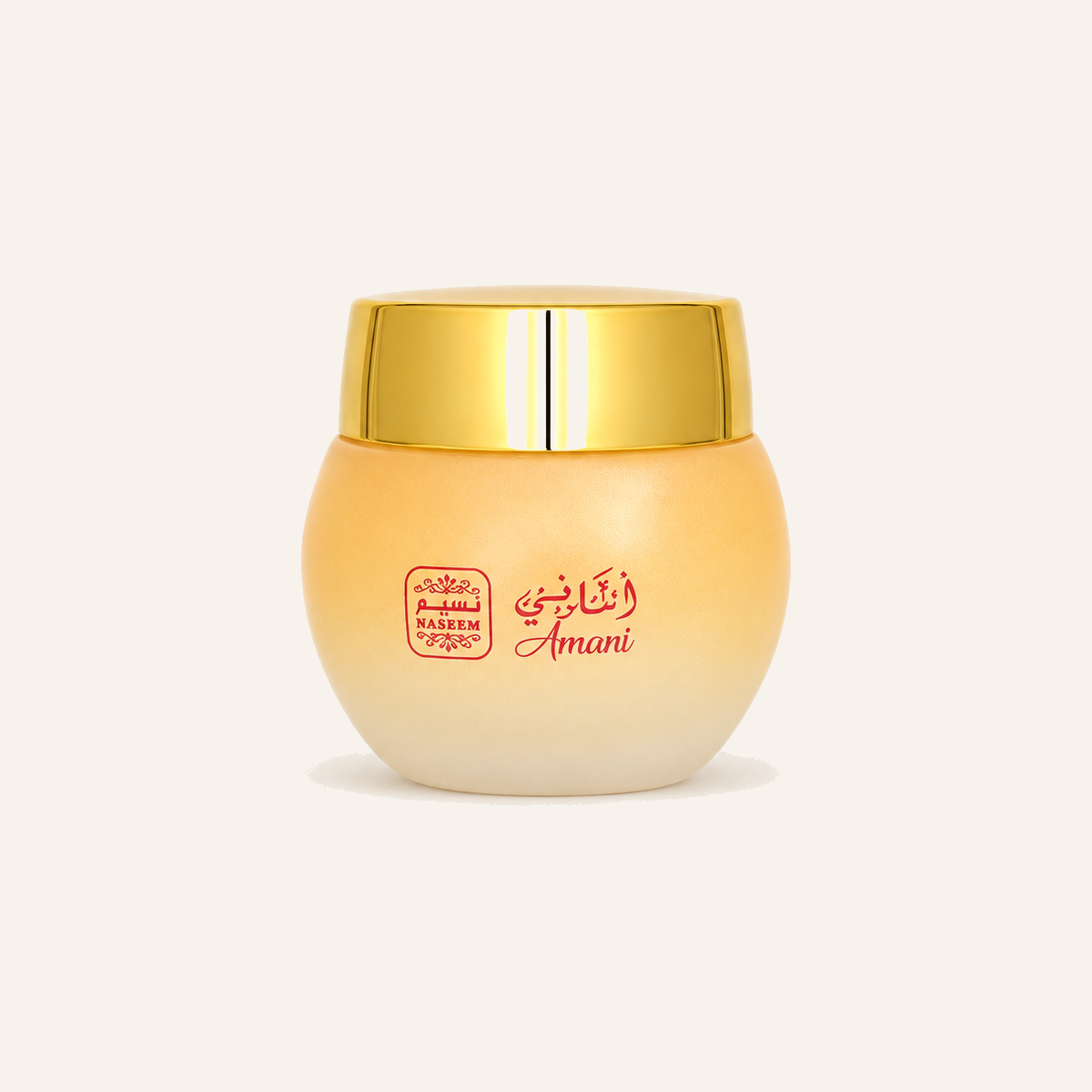 Naseem Amani Mukhamria 25ml on cream background