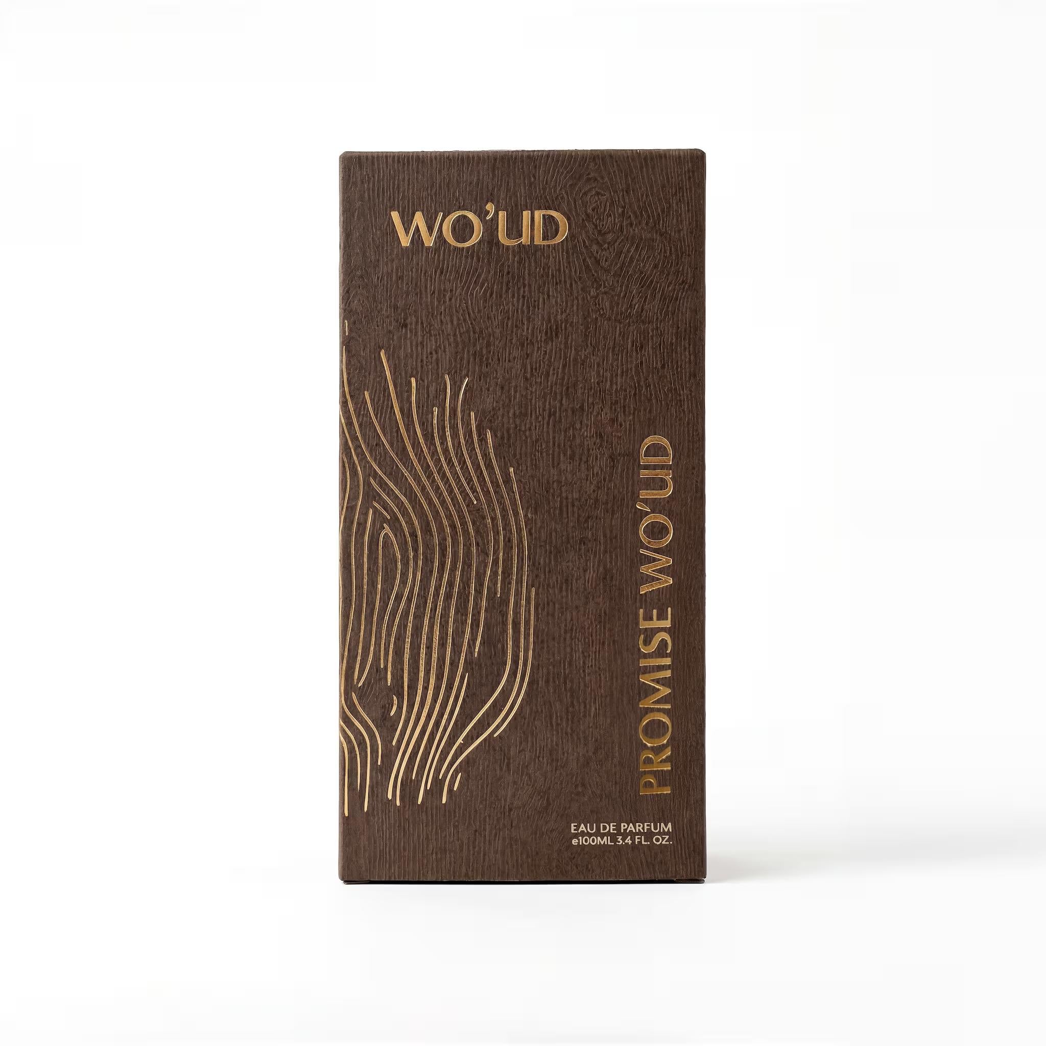 Promise Wo’ud Perfume 100ml luxury packaging by Dubai Oud