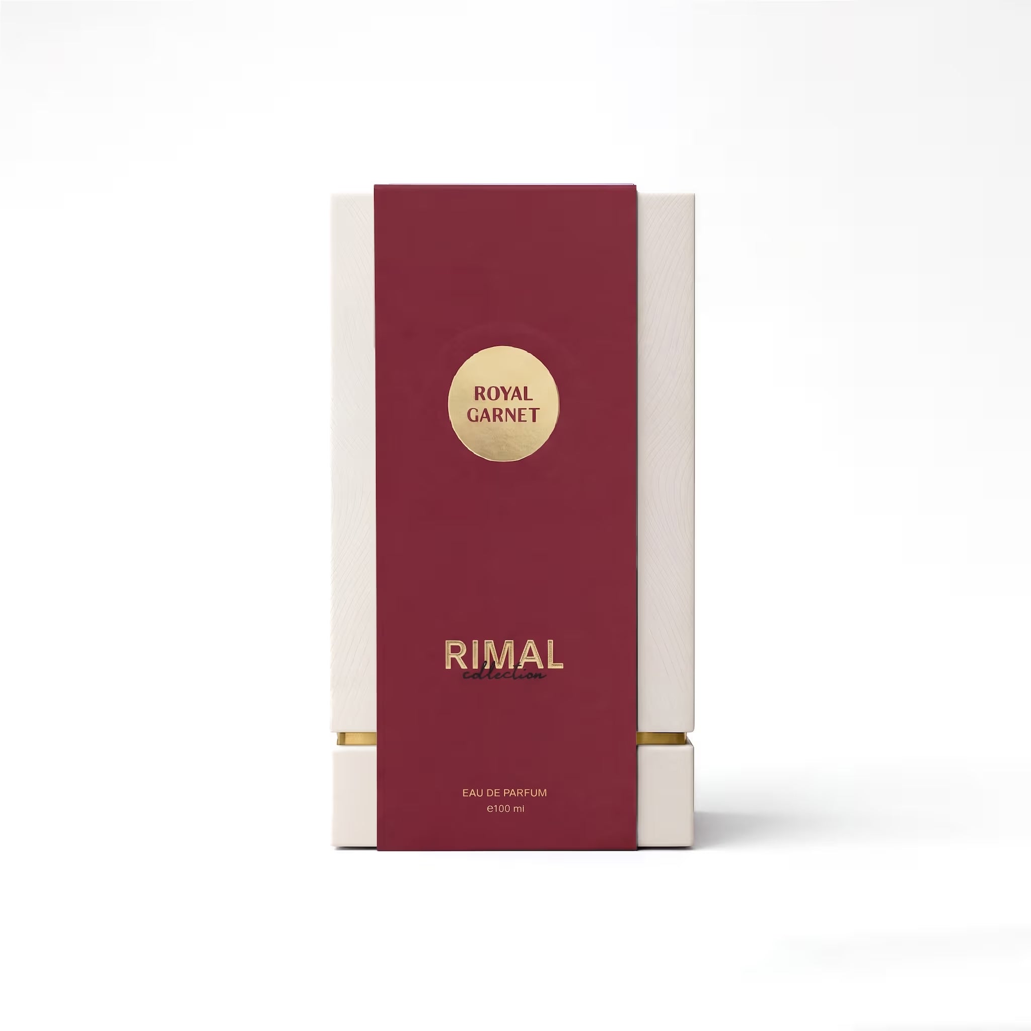 Royal Garnet Perfume 100ml box packaging by Dubai Oud
