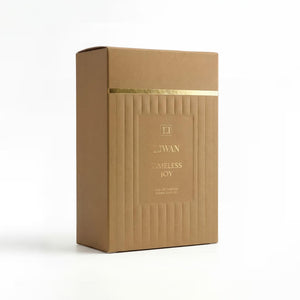 Timeless Joy Perfume 100ml box packaging by Dubai Oud
