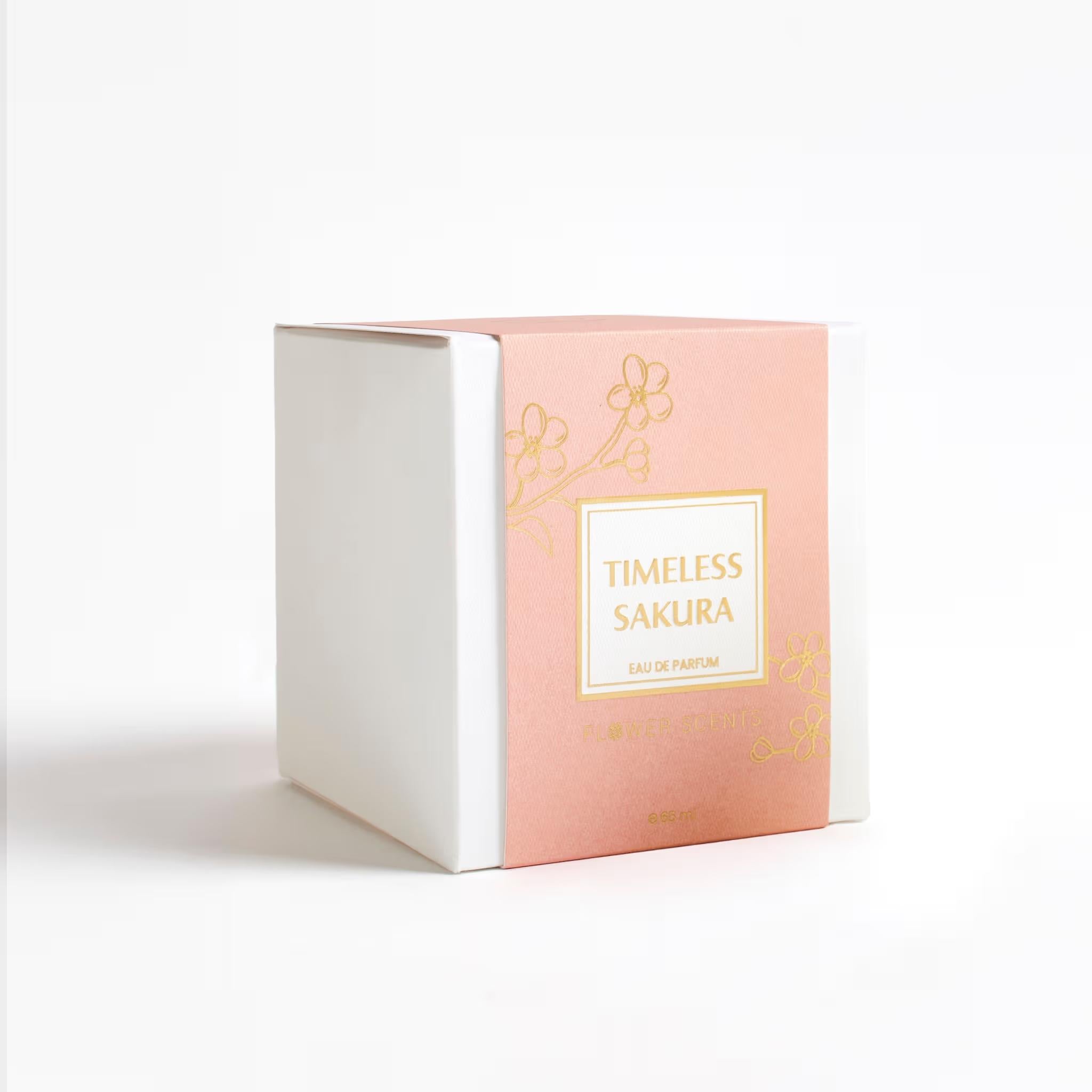 Timeless Sakura Perfume 65ml luxury packaging by Dubai Oud