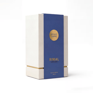 Velvet Topaz Perfume 100ml luxury packaging by Dubai Oud